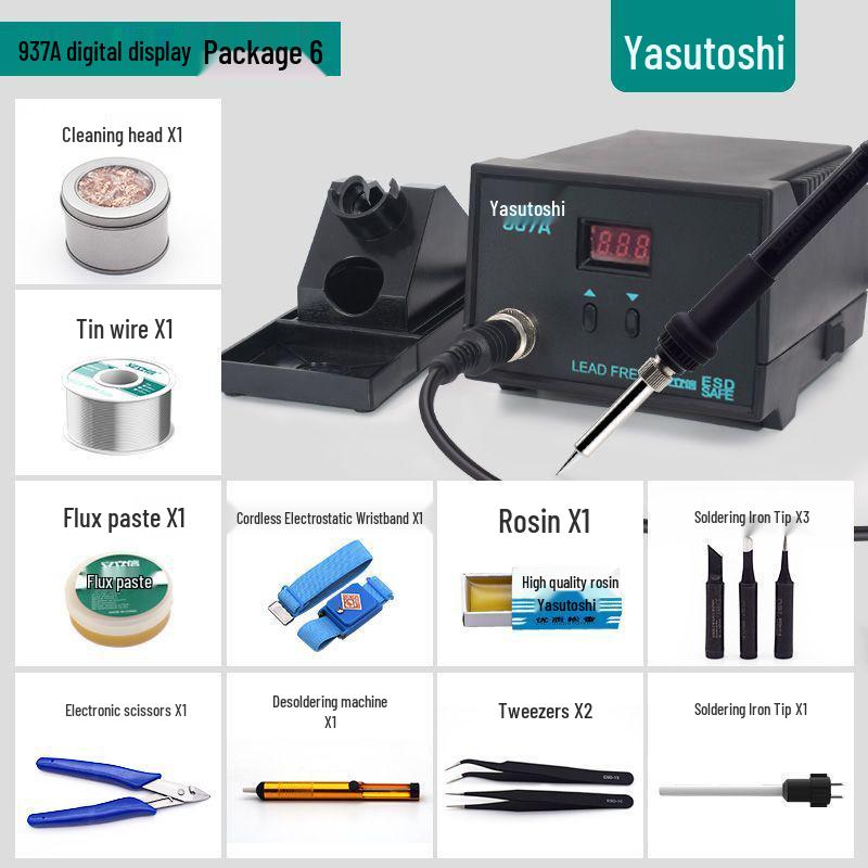 936A Industrial Electric Soldering Iron, 60W Adjustable Constant Temperature Repair Tool.