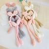 Cute Rabbit Jumping Earmuffs Outdoor Winter Warm Funny Toy Cap Plush Toy Ears Airbag Hat Children Xmas Gift For Kids