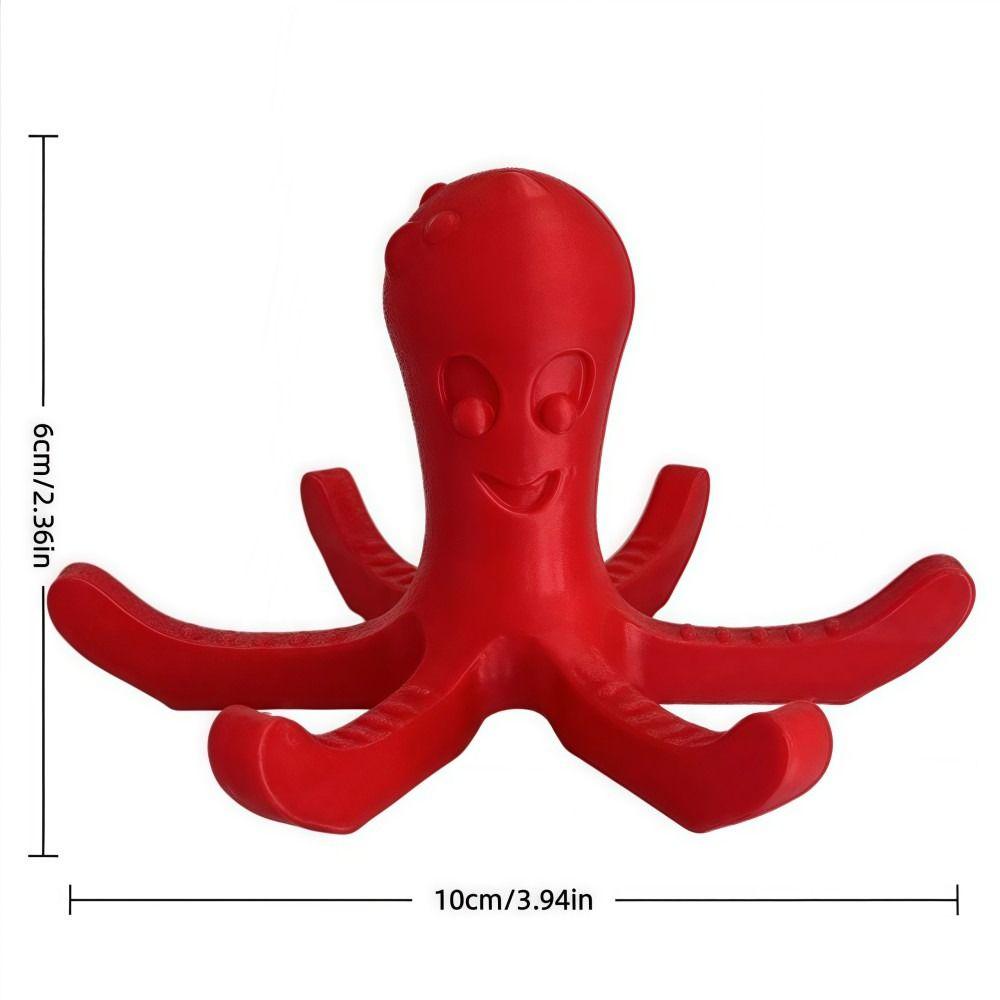6 Claws Octopus Cup Drain Rack Big Octopus Blue Red Water Bottle Drying Rack Modern Design 3D Printing Water Cup Holder