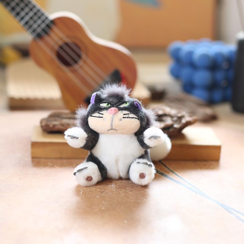 

Cat Plush Lucifer Dolls Fashion Simple Cute Holiday Gift Keychain Bag Decoration чёрный