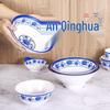 Jiu Yuemei A5 Chinese Style White Blue Floral Melamine Bowls