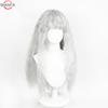 Griffith Cosplay Wig Light Grey Curly Wavy  Long Heat Resistant Synthetic Hair Wigs + Wig Cap