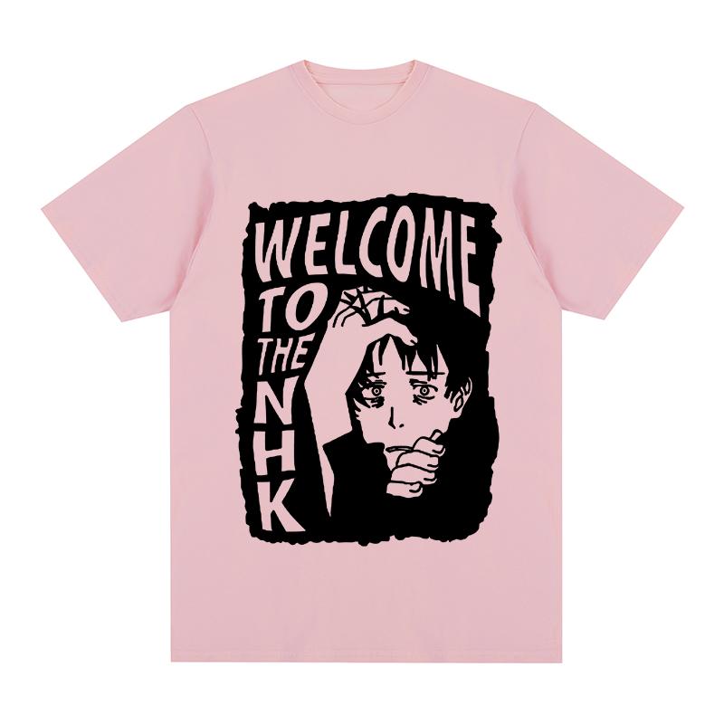 Welcome To the NHK Vintage T-shirt Retro Style Black Female Lovers Cotton Men T Shirt New TEE TSHIRT Womens Tops