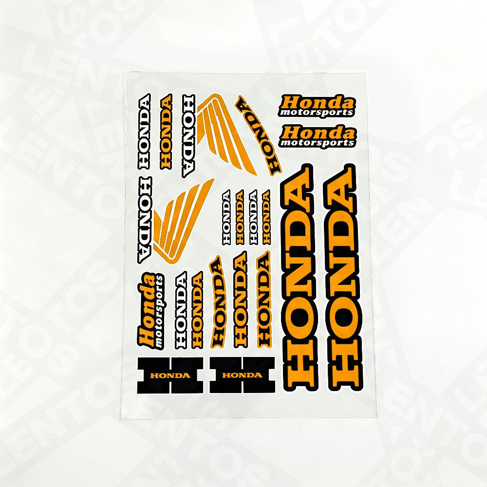 For Honda Reflective Motorcycle Stickers, 20x30cm,30c40cm,Waterproof Wear-resistant Vinyl Decals for Helmet Toolbox Bike Body
