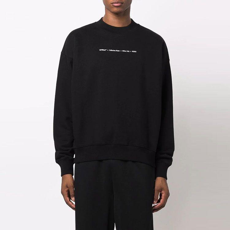 OFF WHITE FW21 Sweatshirt Men's Black OMBA054F21FLE0081084