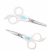 Children's Hair Cutting Scissors, Baby Thinning Scissors, Baby Hair Scissors with Child-Safe Lock, Set of 2 Thinning Scissors and Hair Scissors [1-Yea
