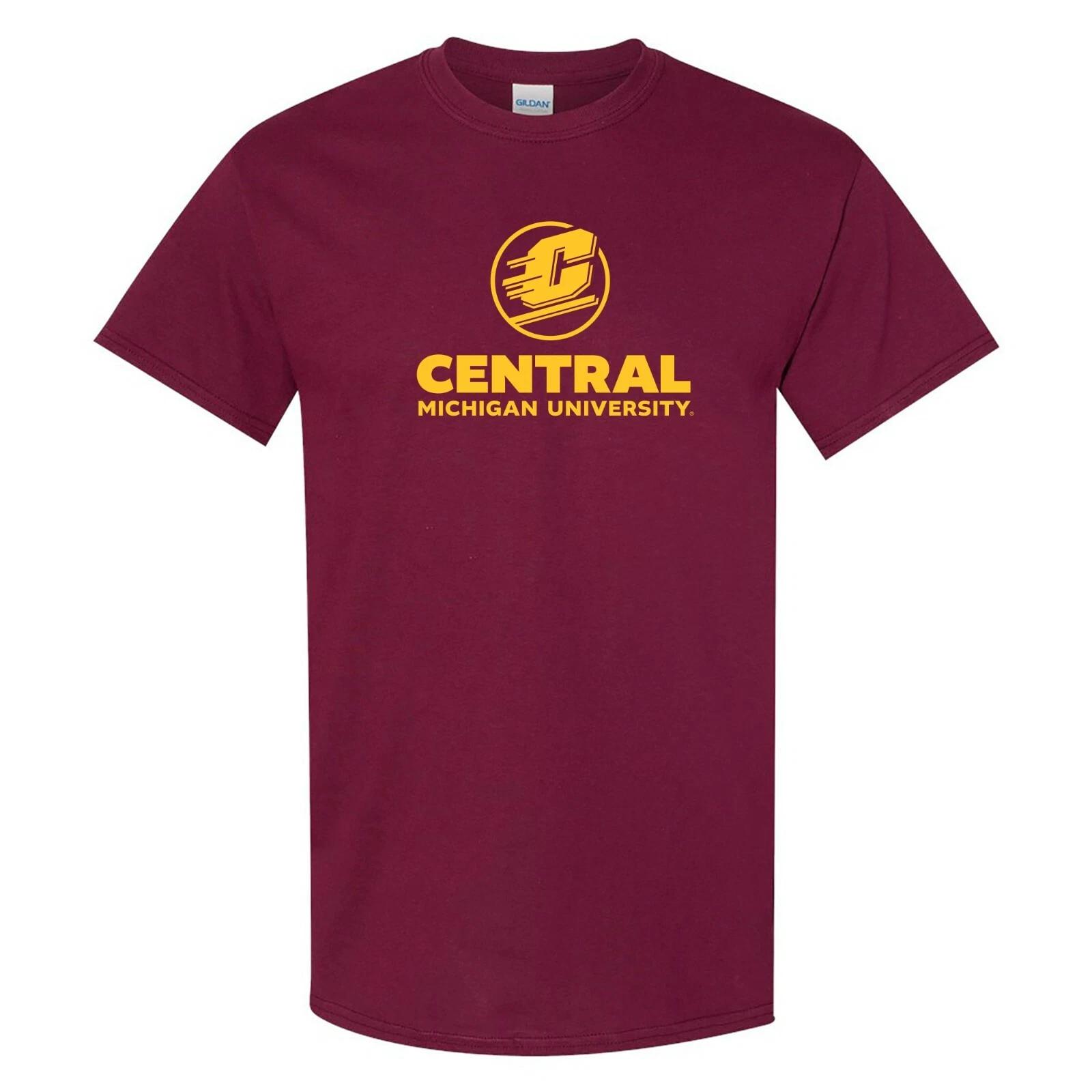 Central Michigan Chippewas Institutional Logo Short Sleeve T-Shirt - Maroon 2XL
