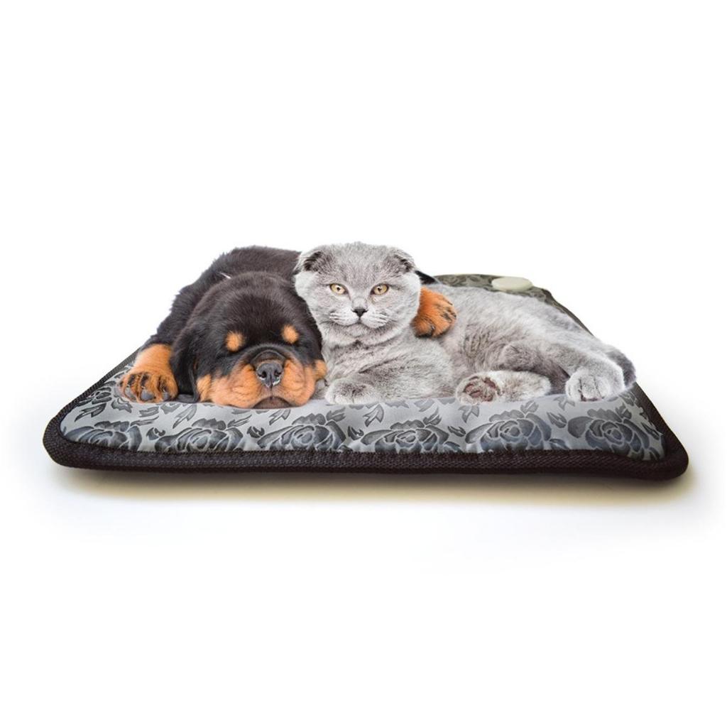 Elektrische Bettmatte für Hunde und Katzen, großes Heizkissen für den Innen- und Außenbereich, wasserdicht – US-Stecker 110 V/EU-Stecker 220 V