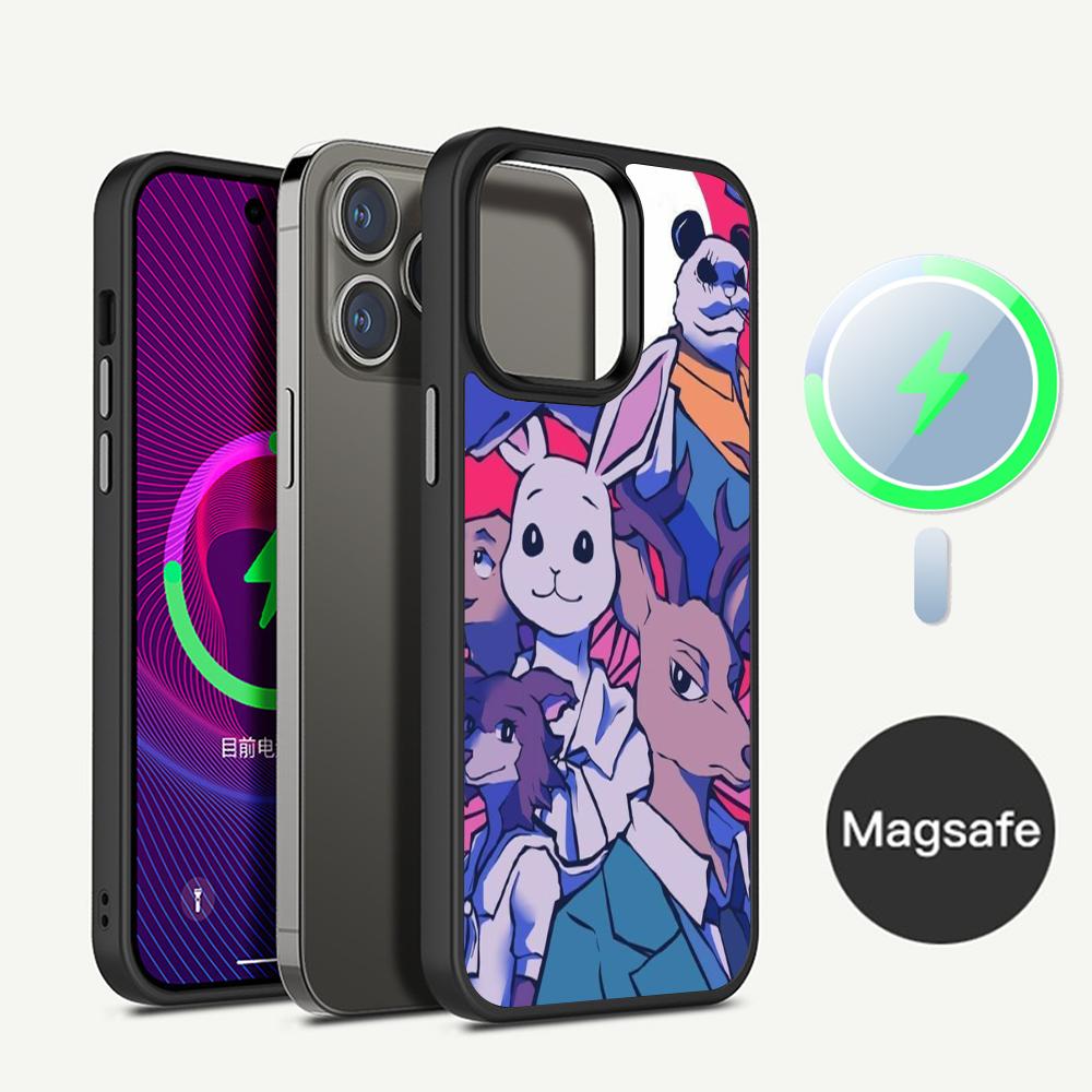 Classic Japanese Anime B-Beastars Phone Case Magnetic Case For IPhone 16 14 13 12 11 15 Pro Max Plus For Magsafe