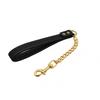 Stainless Steel Dog Lead Chain Gold Color Pet Weld Chain Strong Metal Leash For Small To Large Dogs Medium B