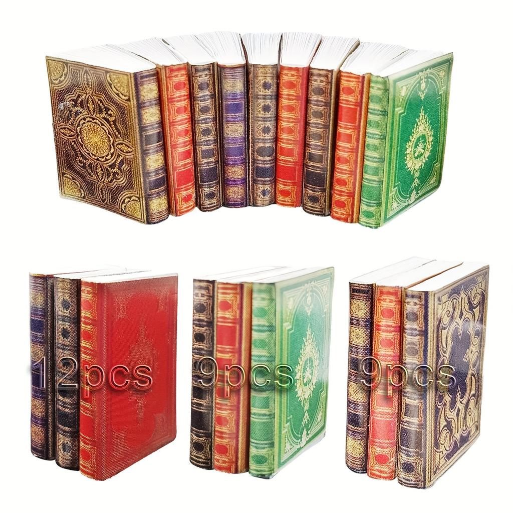 1:12 Mini European Classic Page-Turning Book Doll House Pocket Book Accessories Bjd Scene Shooting
