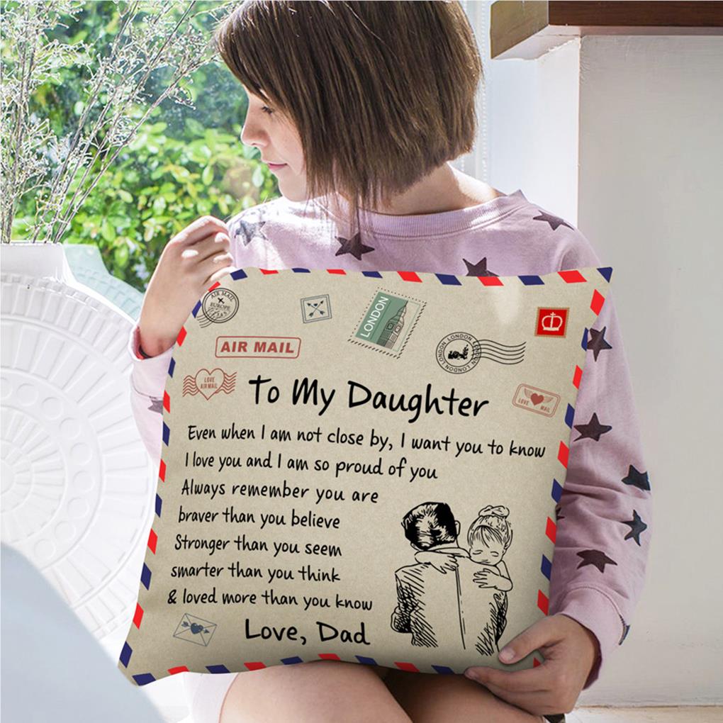 Square Pillow Decorative Envelope Husband Anniversary Decoration Wife Pillowcase Christmas Pillowslip Shape Home Cover