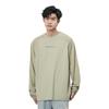 Li Ning CF Series Round Neck Loose Quick-Dry Knitted Long Sleeve T-Shirt Men Tops Lime ATLU155-1