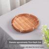 Small Handmade Bamboo Weaving Round Basket for Snacks, Pastries, or Candy