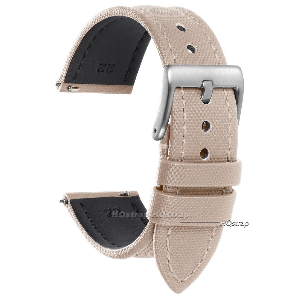 Premium Segeltuch Uhrenarmband Strap Wasserdichtes Nylon 18mm 19mm 20mm 21mm 22mm Damen Herren Sport Armbänder Schnellverschluss Armband