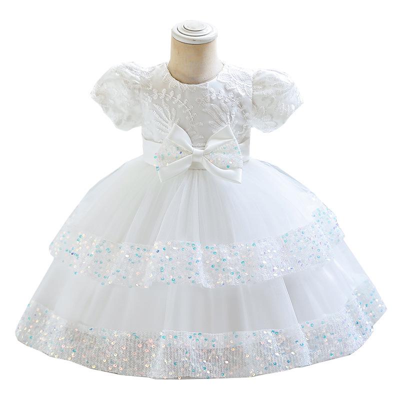Tutu sukně pro družičku, Princeznovské šaty pro děti (Věk 1–6 let), Ideální pro svatby a zvláštní příležitosti
