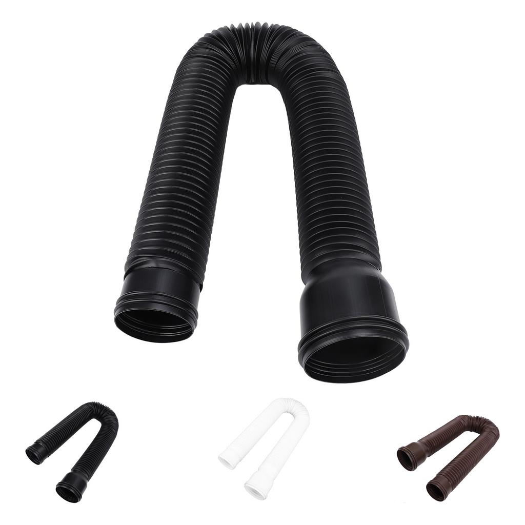 Rain Gutter Downspout Extension Flexible PE Extendable Drain Away Extender for Outdoor Villa Round Drain Downspout Extender