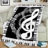 1PC Musical Symbols Music Printed Blanket, All Season Lightweight Home Office Outdoor Nap Multifunctional Blanket A19
