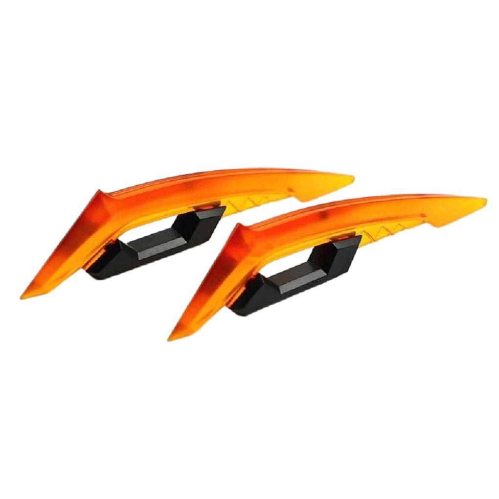 

Aerodynamic Spoiler Wing 250SR Sticker Motorcycle Durable Aerodynamic Winglets Motorcycle Front оранжевый