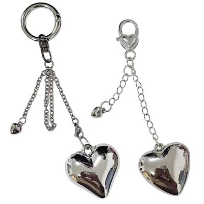 Cute Heart Keychain Colorful Bag Charm Sweet Keyring Gift for Kid Friend and Family Car Keys and Backpacks Decorations