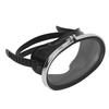 Free Diving Goggles HD Tempered Glass PVC Oval Shape Anti Fog Single Lens Scuba Goggles for