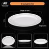 Jingyu A8 Melamine Oval Fast Food Plate (12-inch, 2-Pack)