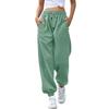 Women's Casual Fashion Solid Color Casual Pants, Sanitary Pants, Drawstring Elastic Waist And Leggings