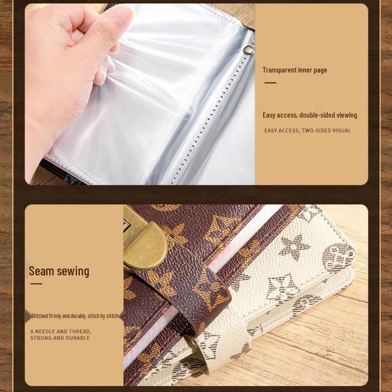2025 Retro Financial Management Password Book: Stylish, High-Capacity Cash Storage