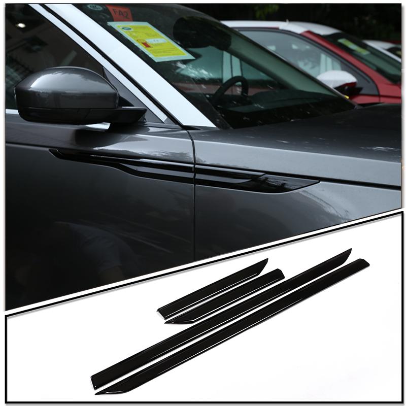ABS Plastic Black/Rose Golden Side Fender Cover Trim For Land Rover Range Rover Velar 2017-2025 Car Accessories