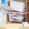 Transparent Storage Box with Wheels