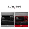 2Pcs For Ford Mustang 2009-13 Red Carbon Fiber Door Handle Bowl Sticker Cover