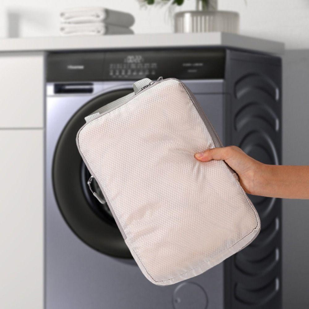 4pcs Foldable Compression Packing Cubes Bag Multi-Purpose Luggage Storage Cases  Travel