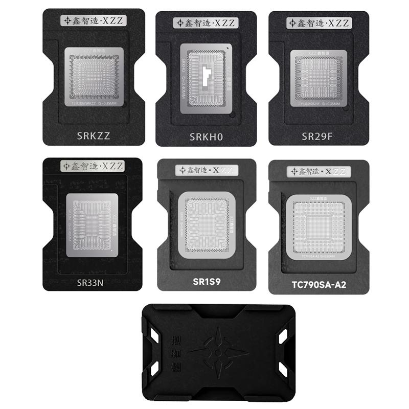 XZZ BGA Reballing Stencil for SRKZZ SRKH0 SR29F SR33N SR1S9 TC790SA-A2 Direct Heating BGA Template Tin Planting Platform
