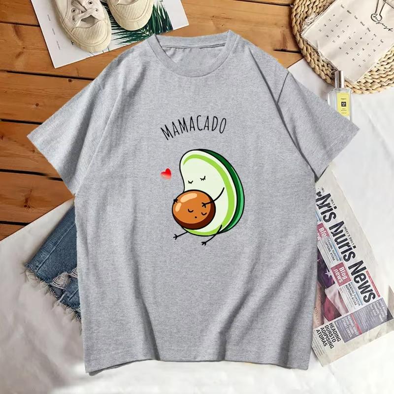 Pregnancy Announcement T Shirt Women Men Fuuny Avocado Dad Papacado Mamacado Tshirt Summer Cotton Short Sleeve Woman Clothes