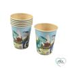 Set of 6 Bamboo Pulp Cups 25 CL Happy Dino