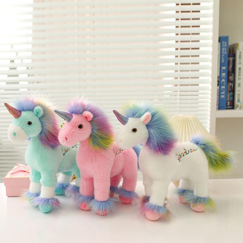 Regenbogen Einhorn Plüschtier Niedliche Puppe Geschenk Für Kinder Und Jugendliche
