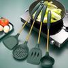 IBOER Silicone Non-stick Kitchen Utensils with Long Handle