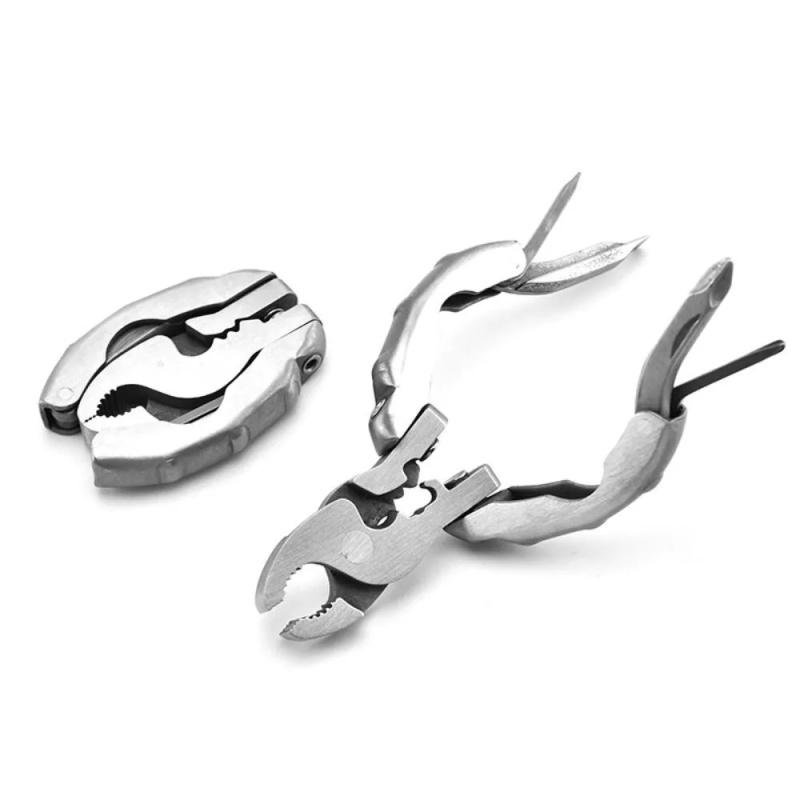 Pocket Pliers Wire Cutter 9 In 1 Keychain Pliers Camping Folding Screwdriver