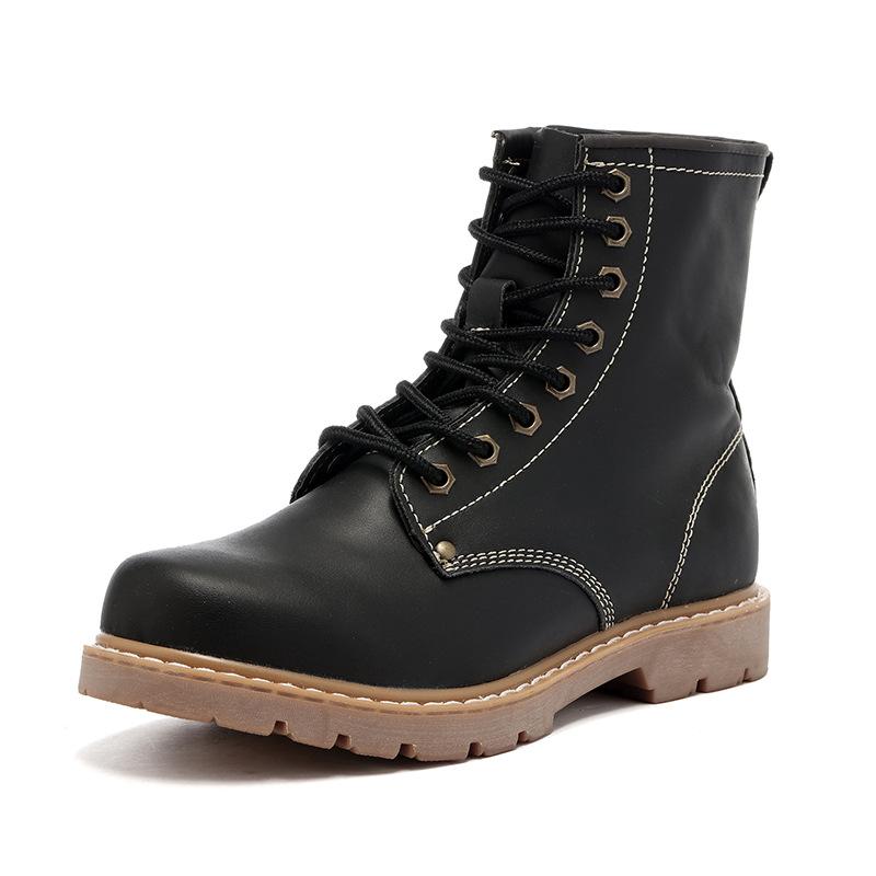 

Сапоги из натуральной кожи первого слоя Дышащие ковбойские сапоги Короткие сапоги Ботинки Martin Мужские рабочие ботинки Женские ботинки Локомотивные сапоги 42