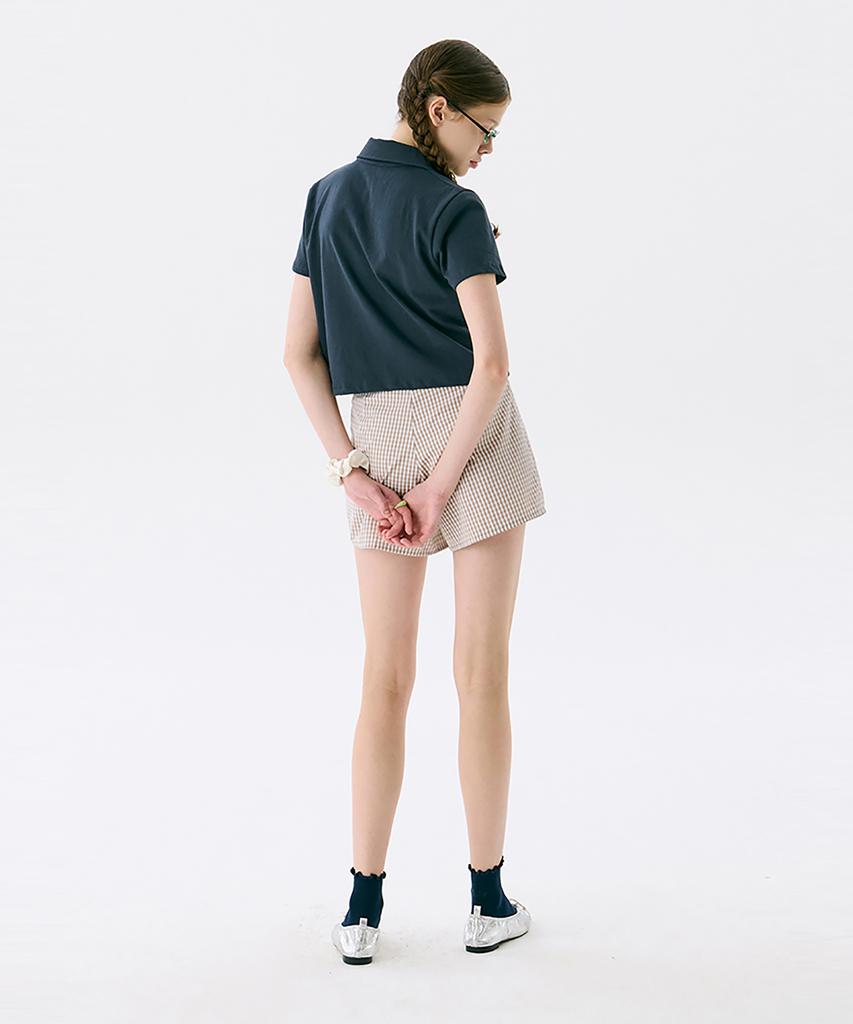 JUNEJUNE SPACE Vol13. Crop Pk T-Shirts_Navy(Vol13. Crop Pk T-Shirt_Navy)
