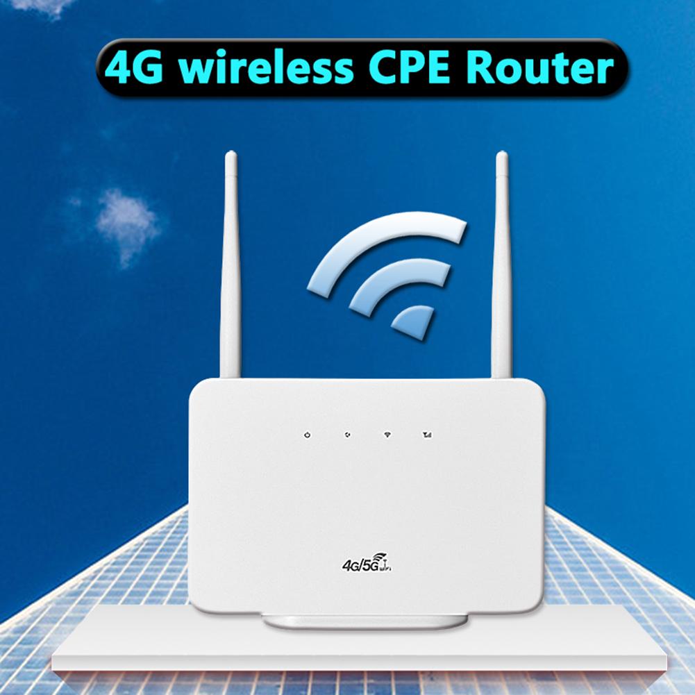 4G Wireless Router 300Mbps 4G Router Wireless Modem External Antenna with Sim Card Slot for Home Travel Work