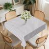 Festive Lantern Pattern Square Tablecloth Washable Decorative Holiday Table Cloth Cover for Home Dining Party Picnic