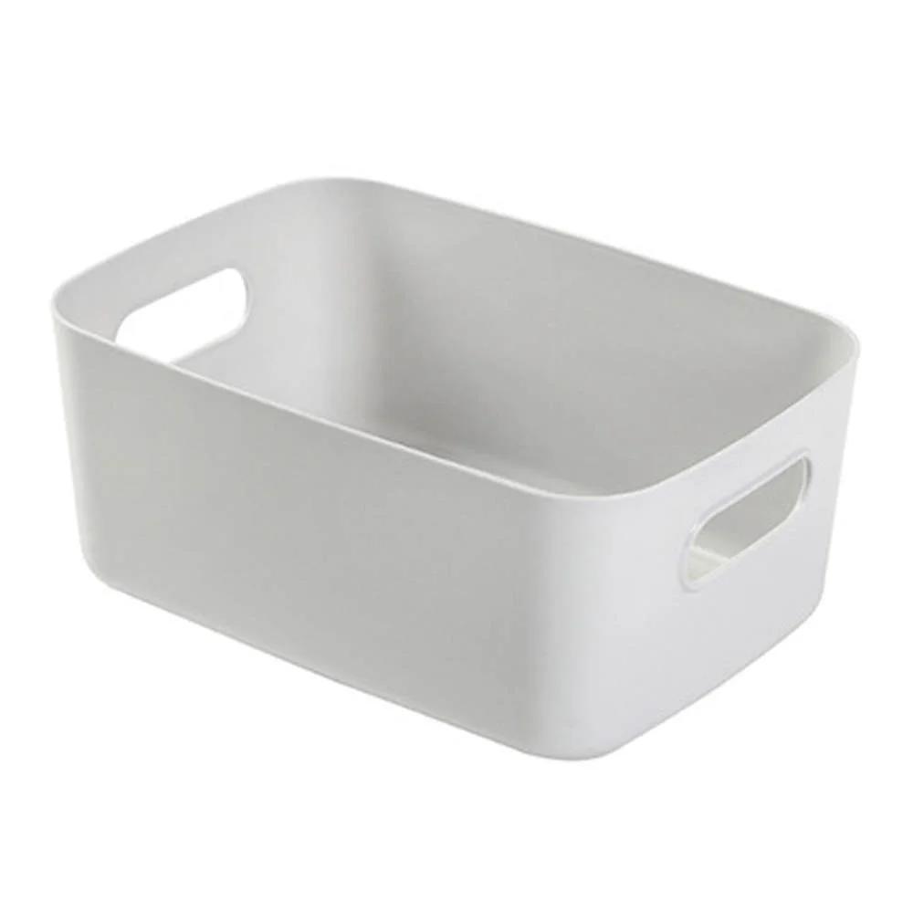 1Pc Desktop plastic cosmetic storage box Bathroom kitchen storage basket S-L Dormitory miscellaneous storage box
