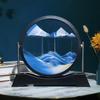 Luxury Round 3D Quicksand Art Hourglass