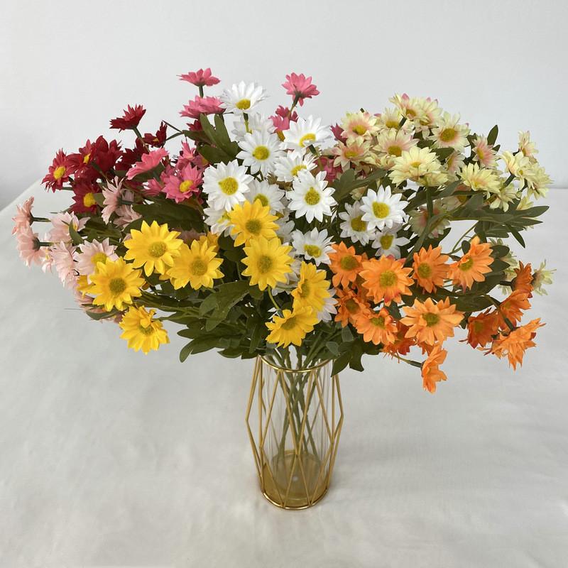 Stem Silk Long Chamomile Flowers For Home Arrangement Wedding Gift Props