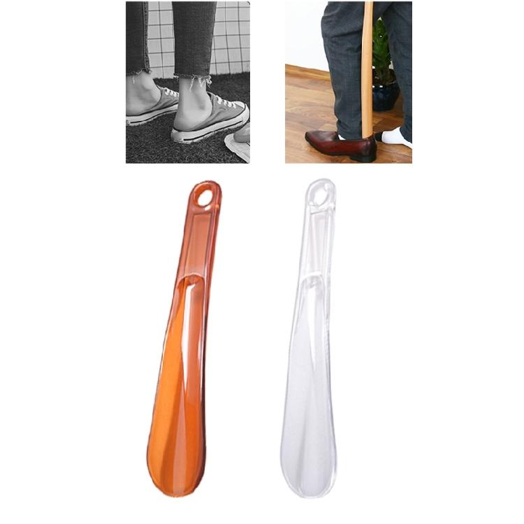 Compacts Shoe Helper Clear Plastic Long Shoe Horn with Hanging Hole Design Unisex Footwear Accessories For Various Ages