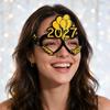 8PCS Irregularly Shaped Party Eyewear Colorful Printed Eyeglasses Frame Photo Props  Events
