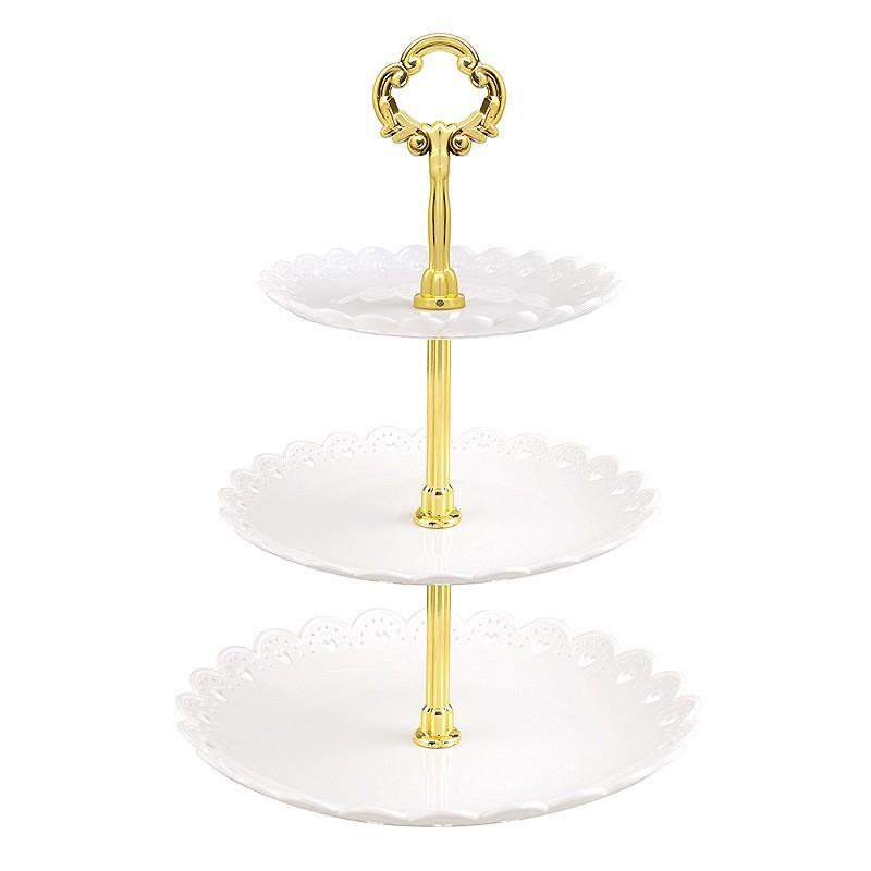 Holder Cake Stand Rack Tray Plate Display Home Christmas Wedding Plastic
