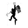 Add a Touch of Americana to Your Garden with 1pc Sasquatch Yard Art Silhouette – Ideal for Garden Party Décor and Outdoor Spaces