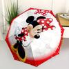1pc Minnie Mouse Automatic Folding Umbrella - Portable Foldable Design with 8 Ribs, Durable Plastic & Iron Frame, Outdoor Umbrella Yy250731046